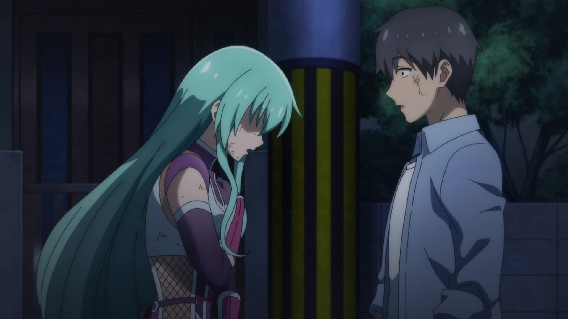 Ayame and Tsukasa as seen in I'm Living with an Otaku NEET Kunoichi!? (Image via Quad)